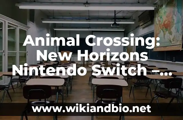¿Qué es Animal Crossing: New Horizons?
