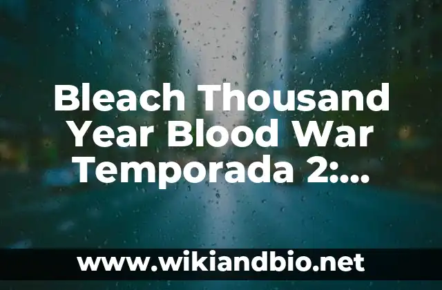 Game of the Year (GOTY) del Año: Una Guía Completa 7 Bleach Thousand Year Blood War Temporada 2: Fecha de Estreno, Trama y Más