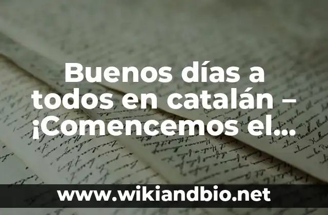 La importancia del catalán en la cultura