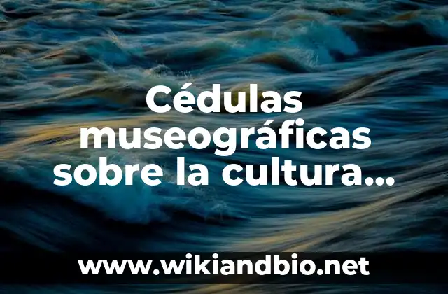 Ejemplos de cédulas museográficas sobre la cultura otomí