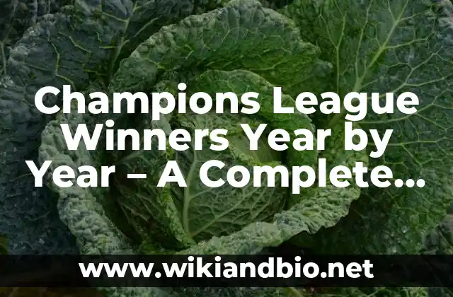 Game of the Year (GOTY) del Año: Una Guía Completa 8 Champions League Winners Year by Year – A Complete History