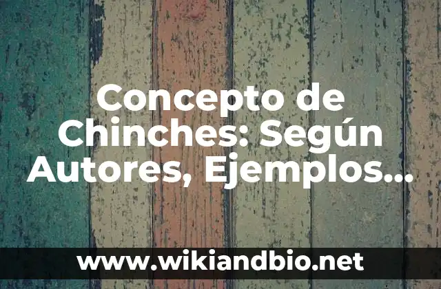 Concepto de Chinches: Según Autores, Ejemplos y significado