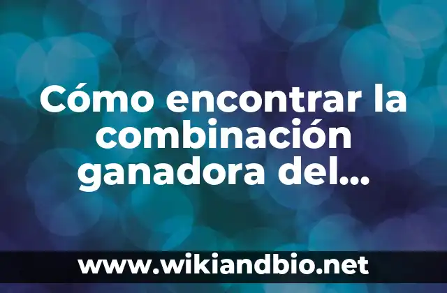 Cómo encontrar la combinación ganadora del Gordo de la Primitiva
