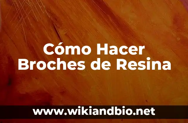 Cómo Hacer Broches de Resina