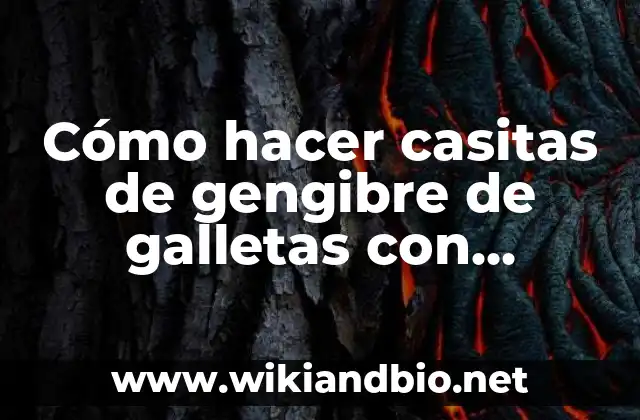Cómo hacer casitas de gengibre de galletas con moldes