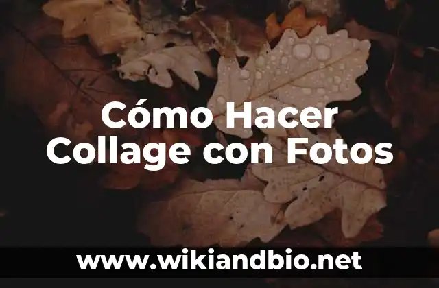 Cómo Hacer Collage con Fotos