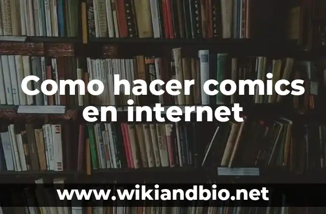 Como hacer comics en internet