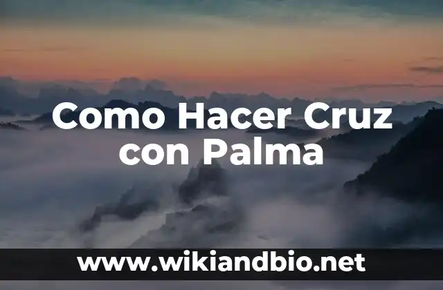 ¿Qué es una Cruz con Palma y para qué Sirve?