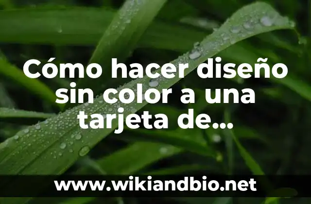 Cómo hacer diseño sin color a una tarjeta de invitación