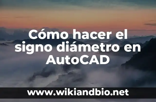 El signo diámetro en AutoCAD