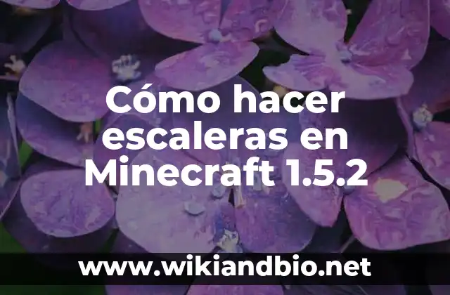 Cómo hacer escaleras en Minecraft 1.5.2