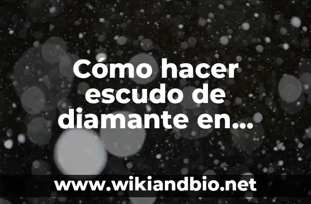 Cómo hacer escudo de diamante en Minecraft