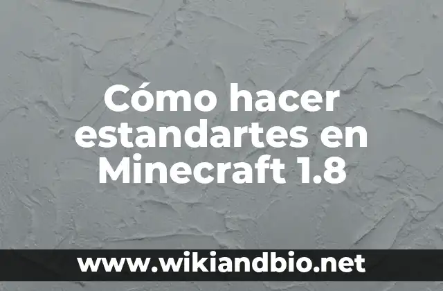 Cómo hacer estandartes en Minecraft 1.8