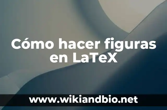 Cómo hacer figuras en LaTeX