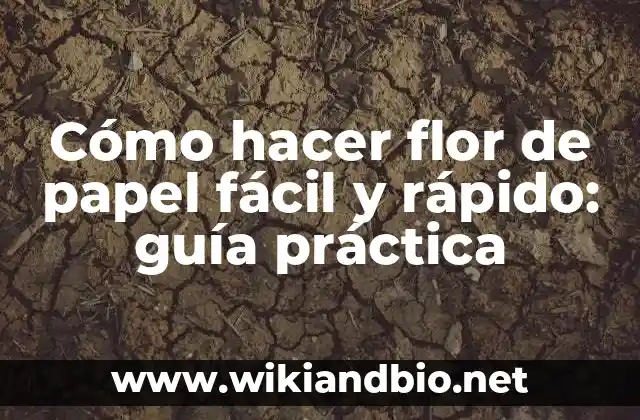 ¿Qué es la flor de papel y por qué es popular?