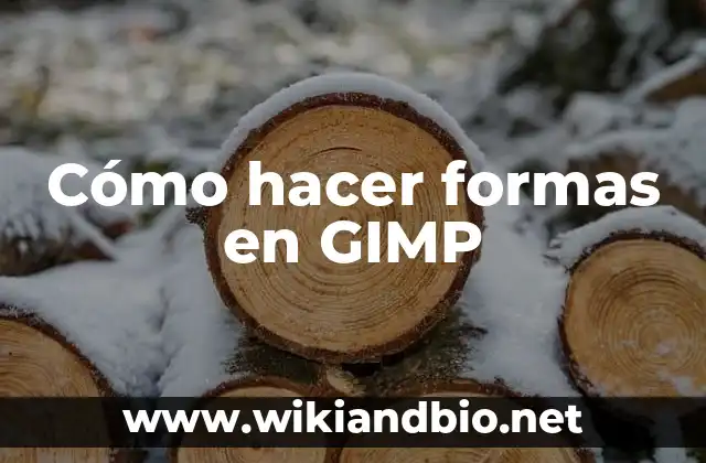 Cómo hacer formas en GIMP