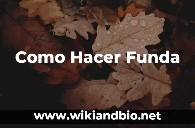 Como Hacer Funda