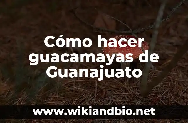 Cómo hacer guacamayas de Guanajuato