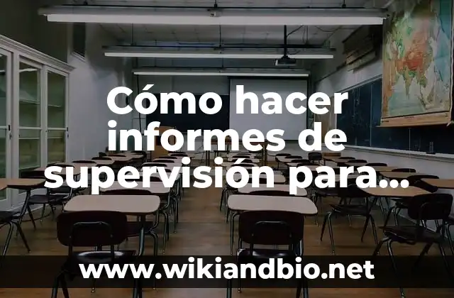 Cómo hacer informes de supervisión para TV por cable