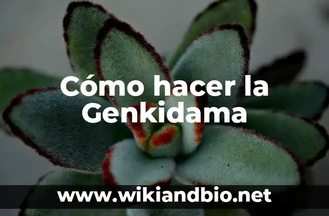 Cómo hacer la Genkidama