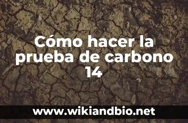 Cómo hacer la prueba de carbono 14