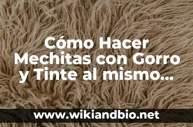 Cómo Hacer Mechitas con Gorro y Tinte al mismo Tiempo