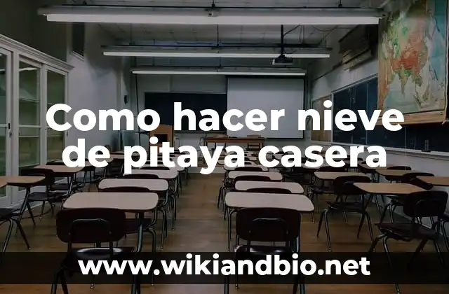 Como hacer nieve de pitaya casera