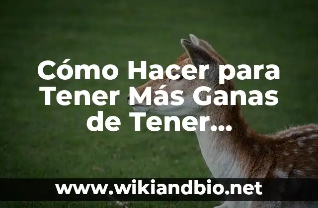 Cómo Hacer para Tener Más Ganas de Tener Relaciones
