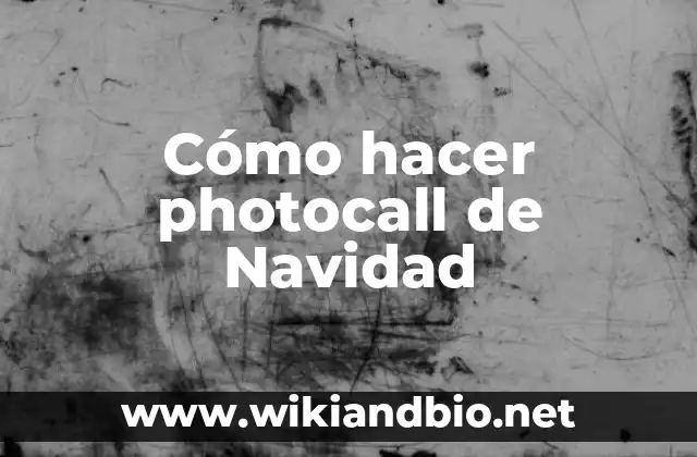 Cómo hacer photocall de Navidad