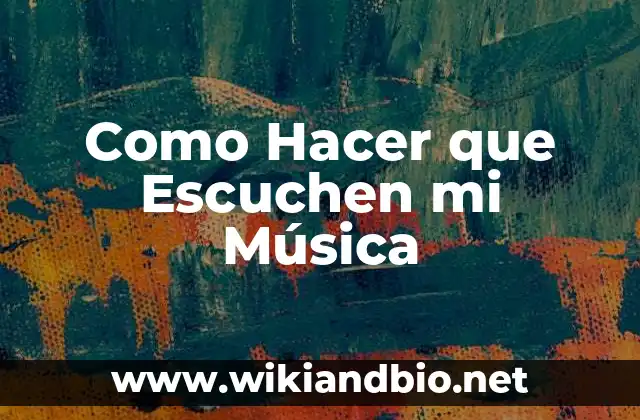 ¿Qué es la Promoción Musical y para qué Sirve?