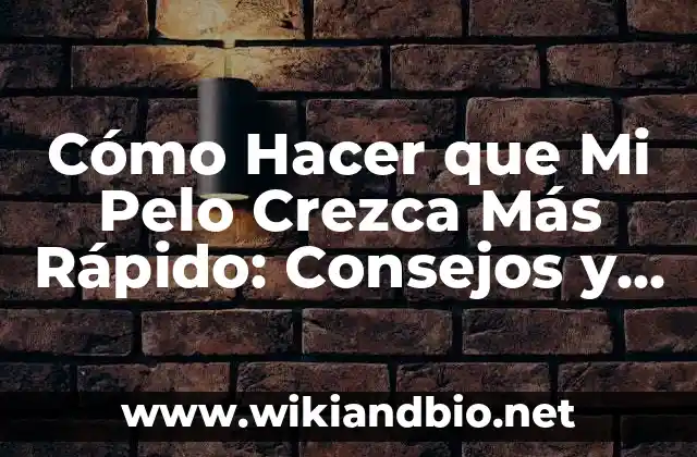 Cómo Hacer que Mi Pelo Crezca Más Rápido: Consejos y Trucos Naturales
