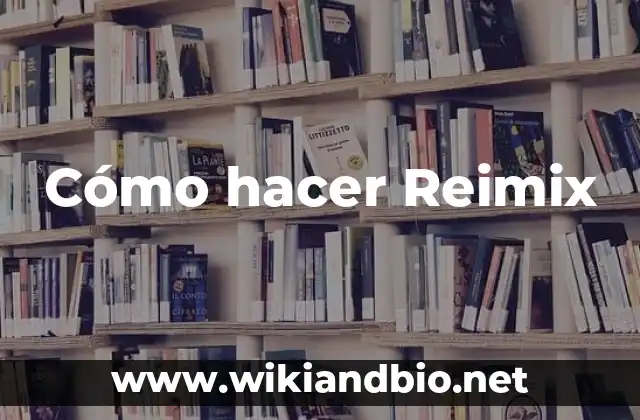 Cómo hacer Reimix