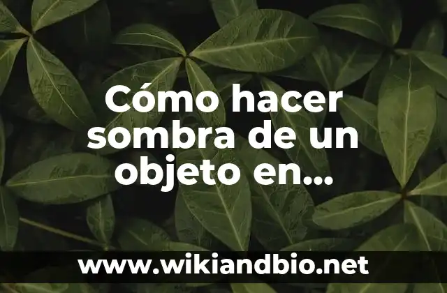 Cómo hacer sombra de un objeto en Illustrator