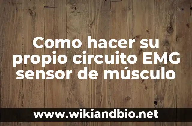 Como hacer su propio circuito EMG sensor de músculo