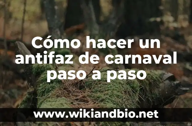 ¿Qué es un antifaz de carnaval?