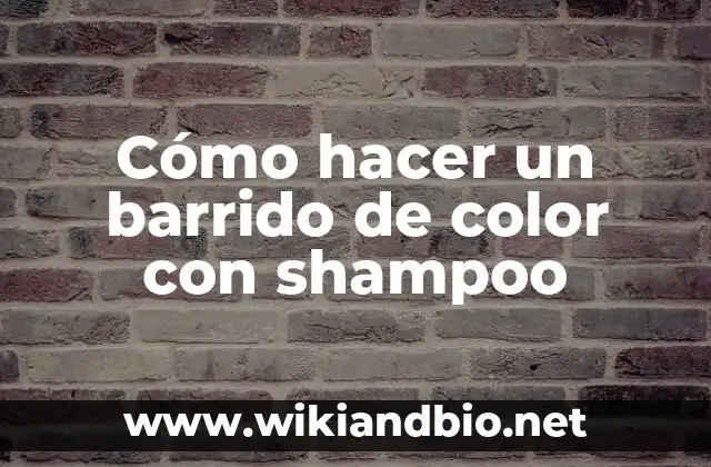 Cómo hacer un barrido de color con shampoo: qué es y qué beneficios ofrece