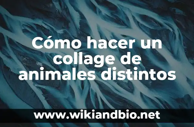 Cómo hacer un collage de animales distintos
