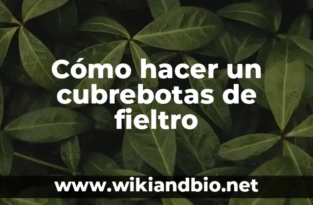 ¿Qué es un cubrebotas de fieltro y para qué sirve?