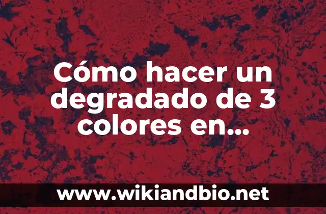 Cómo hacer un degradado de 3 colores en Illustrator