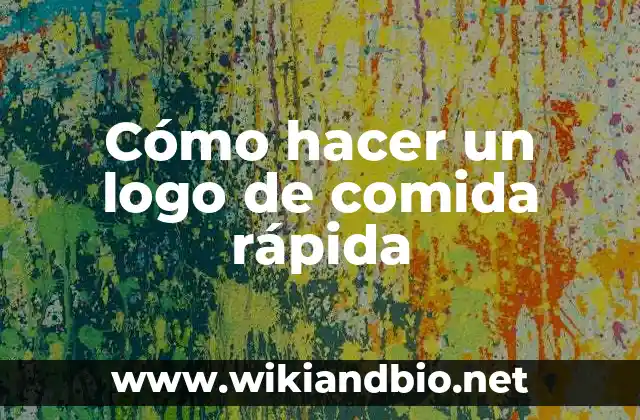 Cómo hacer un logo de comida rápida