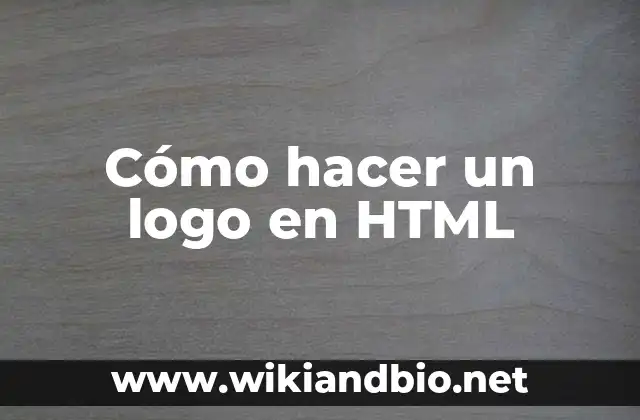 Cómo hacer un logo en HTML