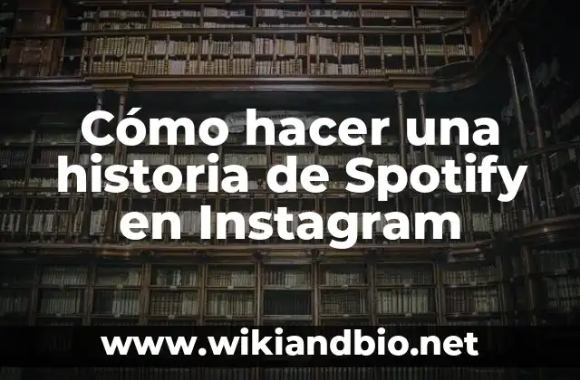 Cómo hacer una historia de Spotify en Instagram