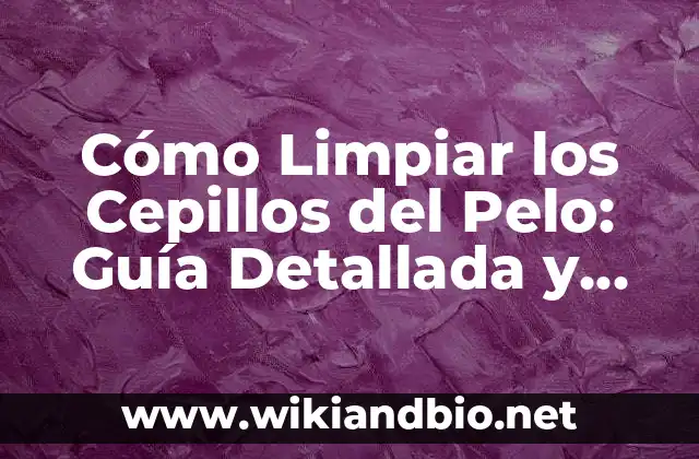 Cómo Limpiar los Cepillos del Pelo: Guía Detallada y Completa