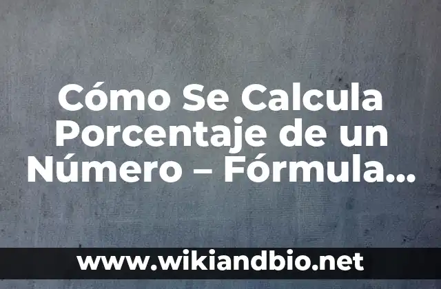 ¿Qué es un Porcentaje?