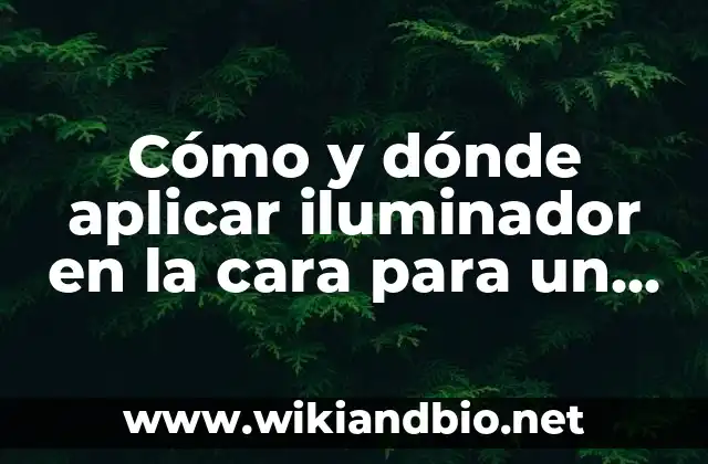 Cómo y dónde aplicar iluminador en la cara para un look luminoso