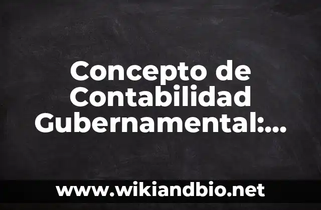 Concepto de Enunciado: Significado, Ejemplos y Usos 3 Concepto de Contabilidad Gubernamental: Significado, Ejemplos y Usos