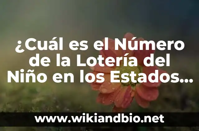 Historia de la Lotería del Niño