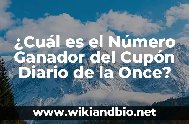 Historia del Cupón Diario de la Once