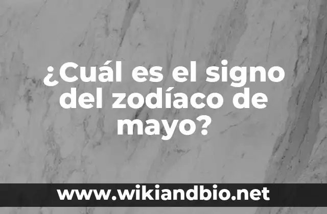 El signo de Tauro (20 de abril - 20 de mayo)