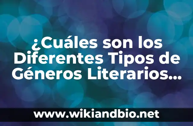 Ficción y No Ficción: Los Dos Grandes Géneros Literarios